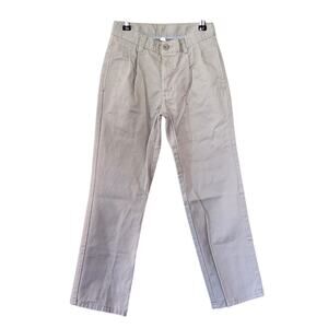 IZOD Boys Chino Pants Size 10 Beige Pleated Straight Leg Twill